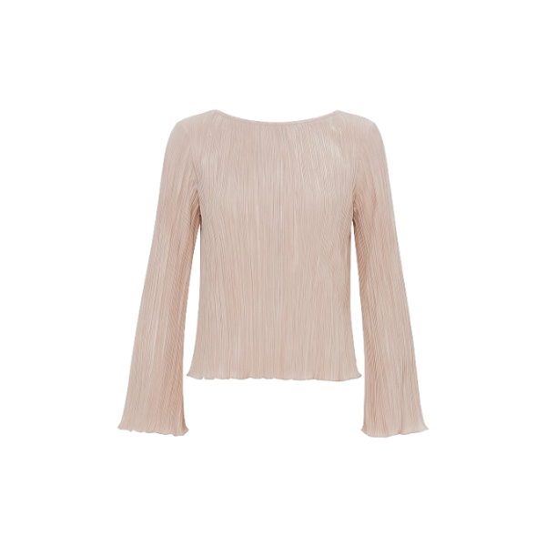 Wolfeel Sexy Pink Lace-Up Women Shirt Summer Bodycon Long Sleeve Blouses Ladies Fashion Pleated Tops Blouse Women