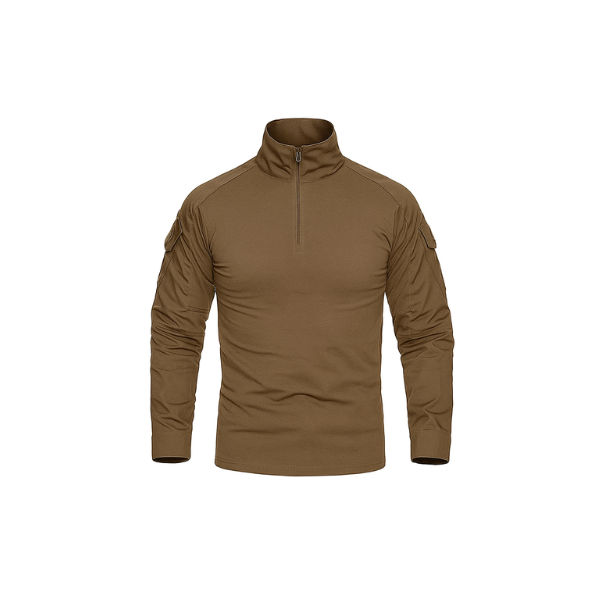 MAGCOMSEN Men's Long Sleeve Zipper Safari T-shirt