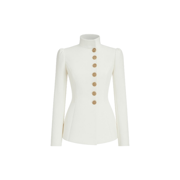 Elegant Blazer Dress with High Neck for Everyday Wear, Women's Mini Dress