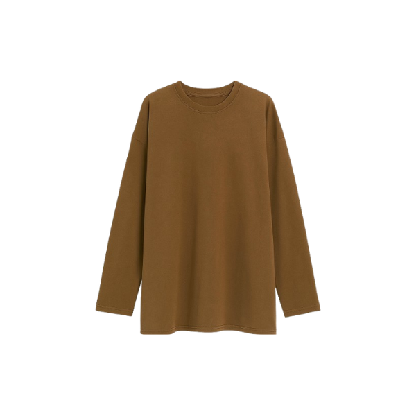 Wolfeel Women Summer 100% Cotton T-shirt Bottoming Spring Basic Fashionable Solid Lady Long Sleeve Loose Tops Shirts