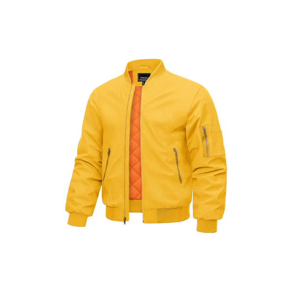 MAGCOMSEN Bomber Jacket Men Warm Zip Up