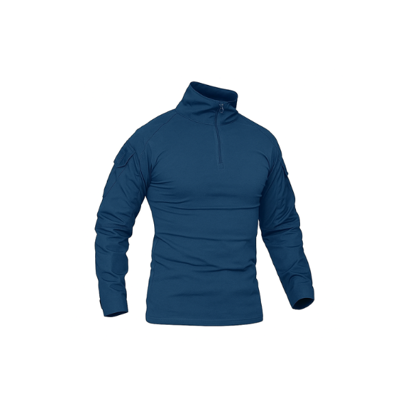 MAGCOMSEN Men's Long Sleeve Zipper Safari T-shirt