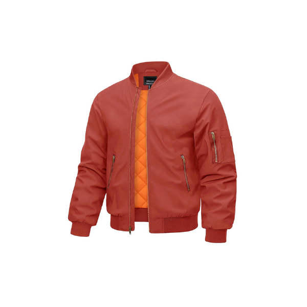 MAGCOMSEN Bomber Jacket Men Warm Zip Up